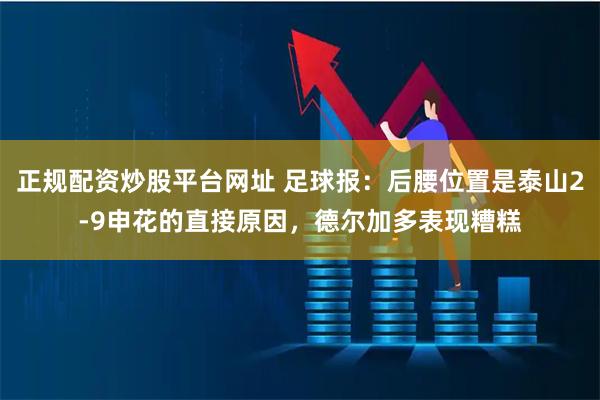 正规配资炒股平台网址 足球报：后腰位置是泰山2-9申花的直接原因，德尔加多表现糟糕
